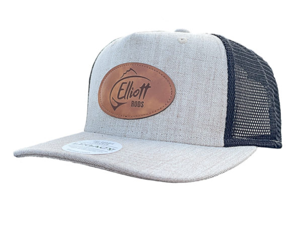 Elliott Rods Leather Patch Hat Front Side View
