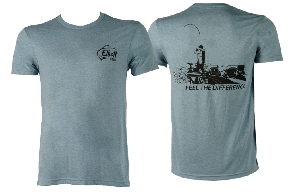 elliott rods feel the difference t shirt front and back